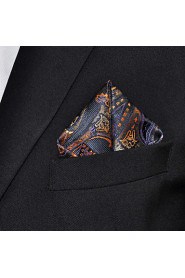 Men Paisley Multicolor 100% Silk Pocket Square Business Fashion