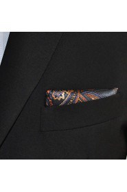 Men Paisley Multicolor 100% Silk Pocket Square Business Fashion