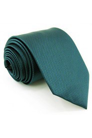 Men's Tie Green Dots Fashion 100% Silk Business