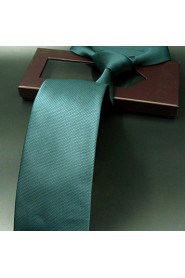 Men's Tie Green Dots Fashion 100% Silk Business