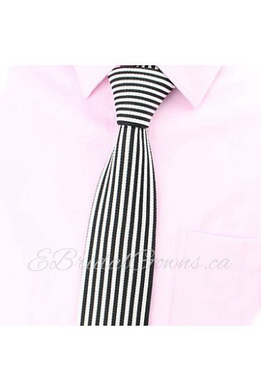 Korean Fashion Simple Straight Stripe Knit Tie(Width:5CM)