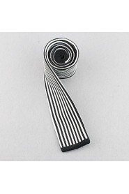 Korean Fashion Simple Straight Stripe Knit Tie(Width:5CM)