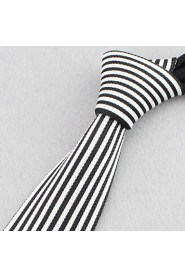 Korean Fashion Simple Straight Stripe Knit Tie(Width:5CM)