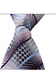 Classic Jacquard Woven Silk Men Leisure Colored Necktie Tie