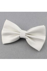 Men's Fashionable Solid Groom Groomsman Bow Tie