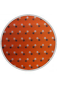 UH16 Floral Dots Pocket Square Orange Mens Hanky Handkerchiefs