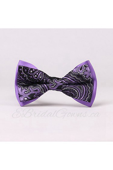 Retro Cashew Flowers Bow Tie