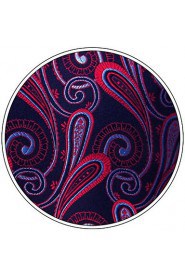 Paisley Blue Red Pocket Square Mens Hankies Hanky