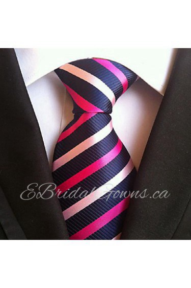 Men Wedding Cocktail Necktie At Work Red Pink Muticolors Tie