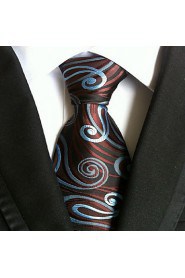 Men Wedding Cocktail Necktie At Work Coffee Blue Tie