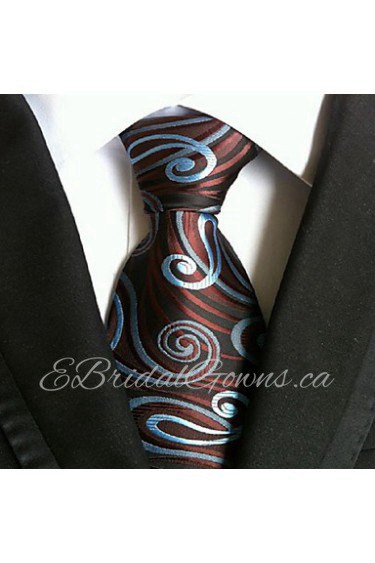 Men Wedding Cocktail Necktie At Work Coffee Blue Tie