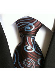 Men Wedding Cocktail Necktie At Work Coffee Blue Tie