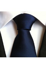 Men Wedding Cocktail Necktie At Work Dark Blue Multiple