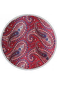 Men's Tie Red Paisley 100% Silk New Fashion Casual