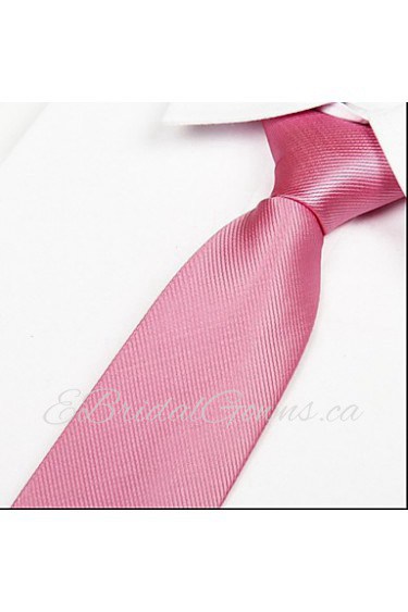 New Pink Men Adult Leisure Necktie Arrow Jacquard Twill Tie