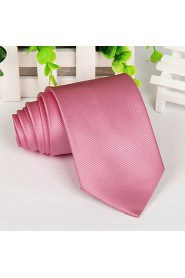 New Pink Men Adult Leisure Necktie Arrow Jacquard Twill Tie