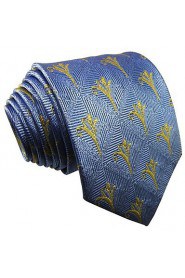 Q30 Shlax & Wing Men's Neckties Ties Blue Floral Silk Brand Acceossories