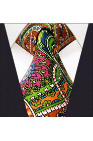 Shlax & Wing Neckties Ties Paisley Multi-color Silk Printed Wedding