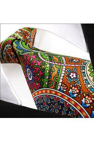 Shlax & Wing Neckties Ties Paisley Multi-color Silk Printed Wedding