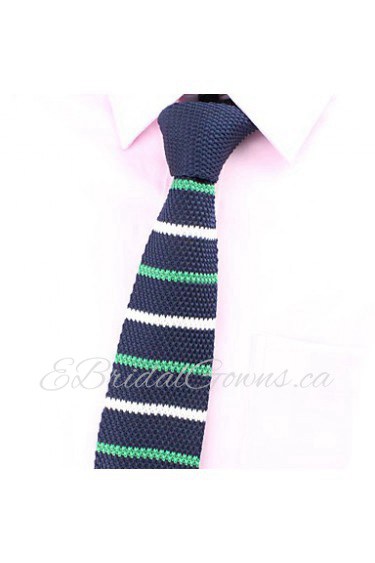 Korean Casual Striped Knit Tie(Width:5CM)