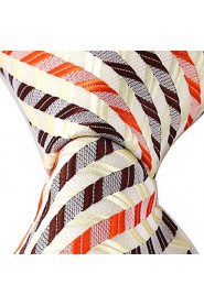 Classic Colored Jacquard Woven Silk Men Leisure Necktie Tie