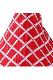 Grid Pattern Red Jacquard Men Business Suit Necktie Tie