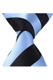 Black Blue Jacquard Necktie Business Leisure Men Adult Tie