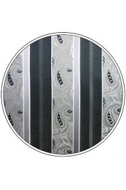 Mens Hanky Paisley Stripes Grey Silver Pocket Square Mens Hankies