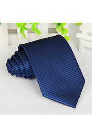 Royal Blue Oblique Striped Jacquard Arrow Men Necktie Tie