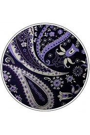 Paisley Purple Blue Silver Pocket Square Mens Hankies Hanky