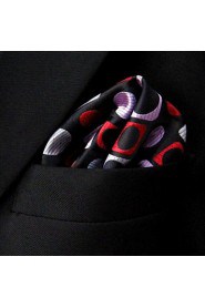 Pattern Pink Red Black Pocket Square Mens Hankies Hanky