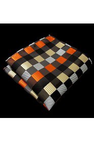 Men's Casual Check Fashion Multicolor Silk Pocket Square