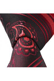 Red White Black Stripes Men Business Leisure Career Necktie