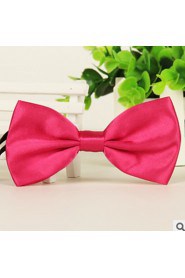 New Adult Men Leisure Pink Jacquard Light Bow Tie Cravat