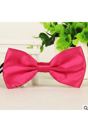 New Adult Men Leisure Pink Jacquard Light Bow Tie Cravat