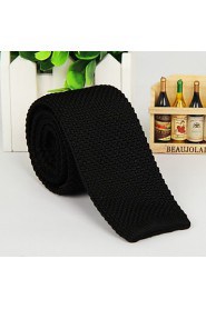 Fashion Navy Blue Narrow Leisure Flat Knitted Men Necktie Tie