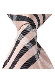 Green Black White Stripes Men Necktie Tie Classic Jacquard