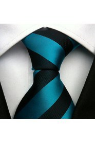 Men Wedding Cocktail Necktie At Work Blue Black Color Tie