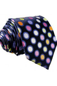 Shlax & Wing Extra Long Size Dots Blue Multicolor Mens Neckties Ties Silk