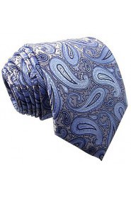 Shlax & Wing Neckties Men's Ties Blue Azure Paisley Accessories 100% Silk