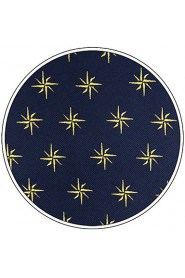 Men's Pocket Square Navy Blue Floral 100% Silk Wedding Business