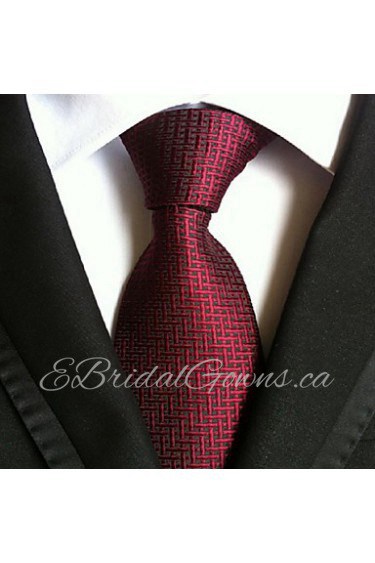 Men Wedding Cocktail Necktie At Work Big Red