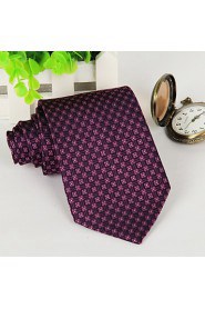 Dark Red Arrow Jacquard polyester silk Men Adult Necktie Tie