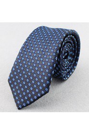 Men's Korean Business Occupation Lattice Narrow Ties (Width: 6CM)