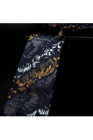 Men's Tie Navy Blue Paisley 100% Silk Casual Dress