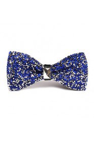 Unisex Korean Rhinestones Delicate Banquet Club Super Flash Diamond Bow Tie