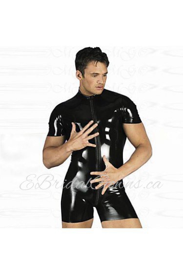 Wild Boxer Black PU Leather Men's Halloween Costume