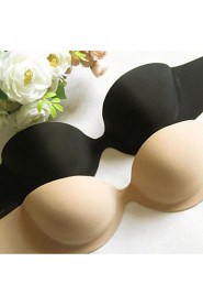 2 Color Prom Wedding Backless Strapless Invisible Self-Adhesive Reusable Push Up Bras