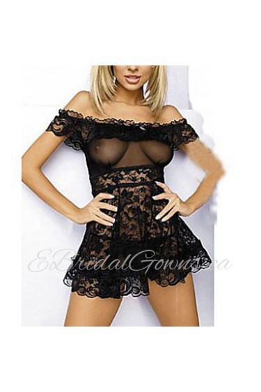 2 Colors Lace Off Shoulder Sexy lingerie Femail Sexy Uniform