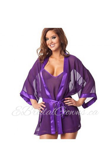 Women's Europe Bathrobes Pajamas Sexy Uniform Lingerie Nightwear